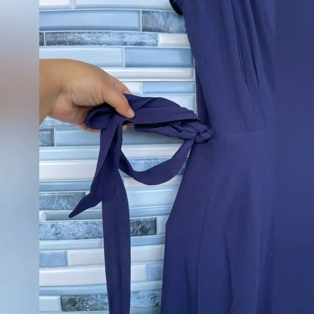 REFORMATION Chamomile Maxi Wrap Dress Size 4 - Picture 6 of 13
